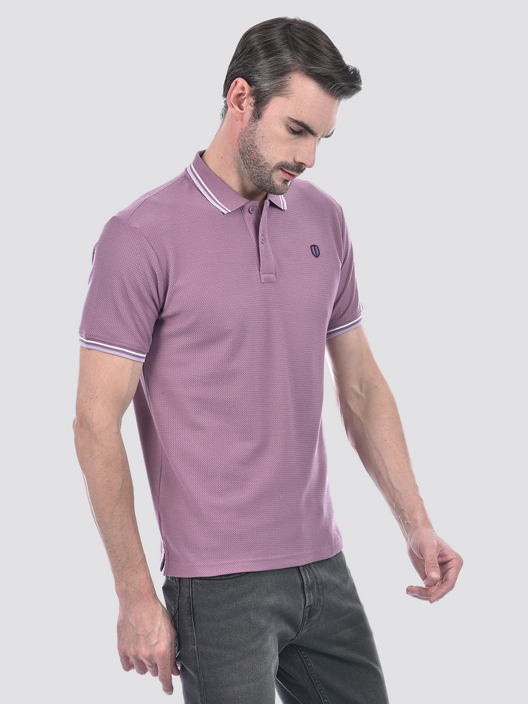 Numero Uno Men Mauve Polo T-Shirt